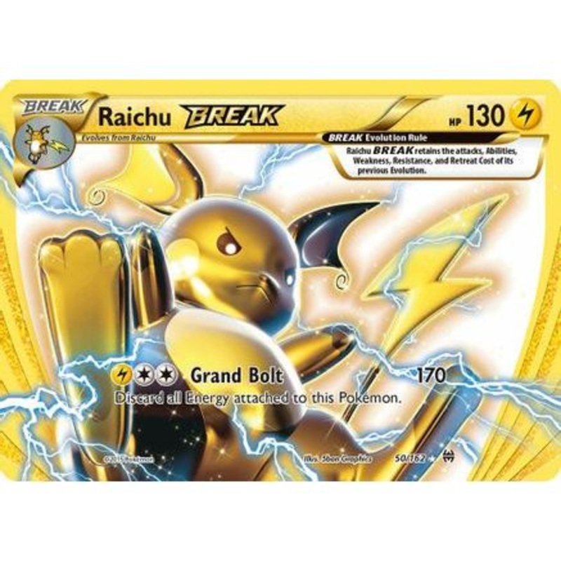 Raichu BREAK 50/162 - XY  BREAKthrough Holofoil