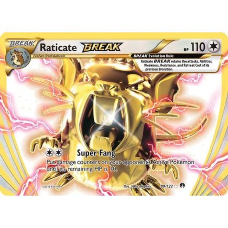 Raticate BREAK 89/122 - XY  BREAKpoint Holofoil