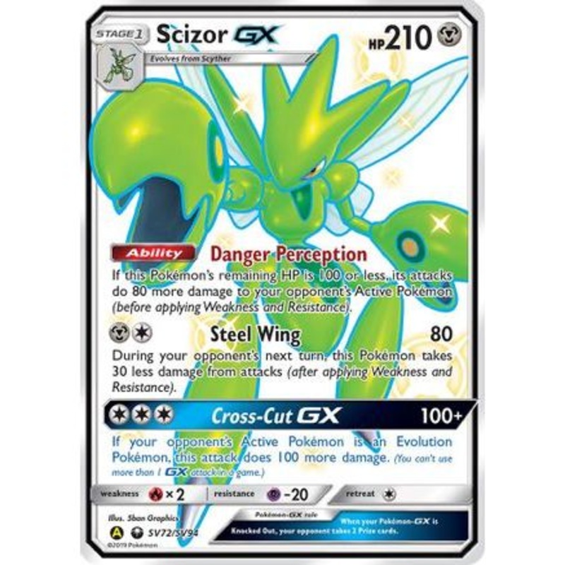 Scizor GX SV72/94 - Hidden Fates Shiny Vault Holofoil