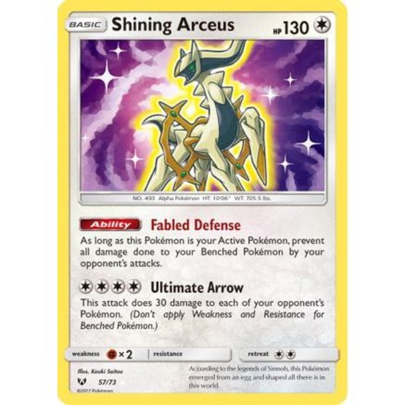 Shining Arceus 57/73 - Shining Legends Holofoil