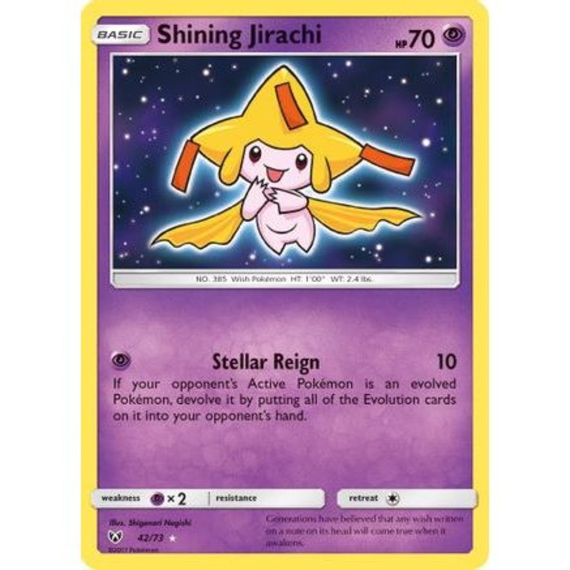 Shining Jirachi 42/73 - Shining Legends Holofoil