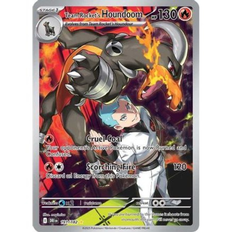 Team Rocket's Houndoom - 191/182 191 - SV10 Destined Rivals Holofoil