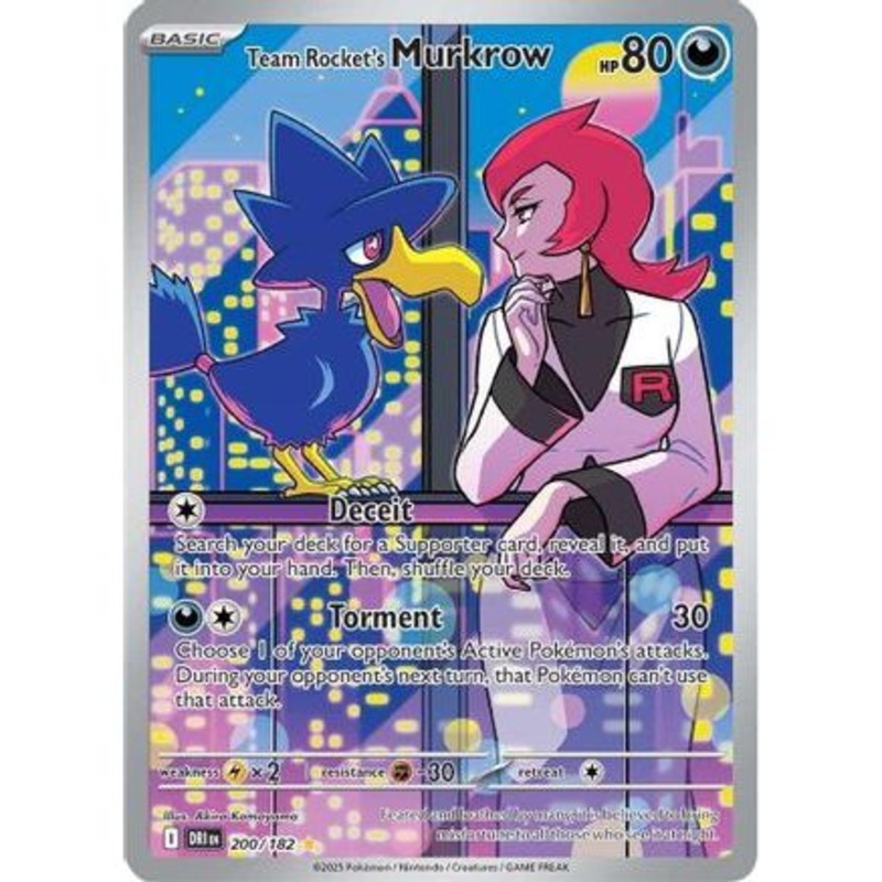 Team Rocket's Murkrow - 200/182 200 - SV10 Destined Rivals Holofoil