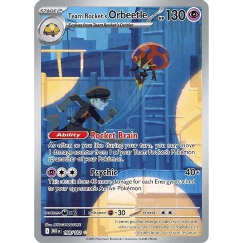 Team Rocket's Orbeetle - 198/182 198 - SV10 Destined Rivals Holofoil