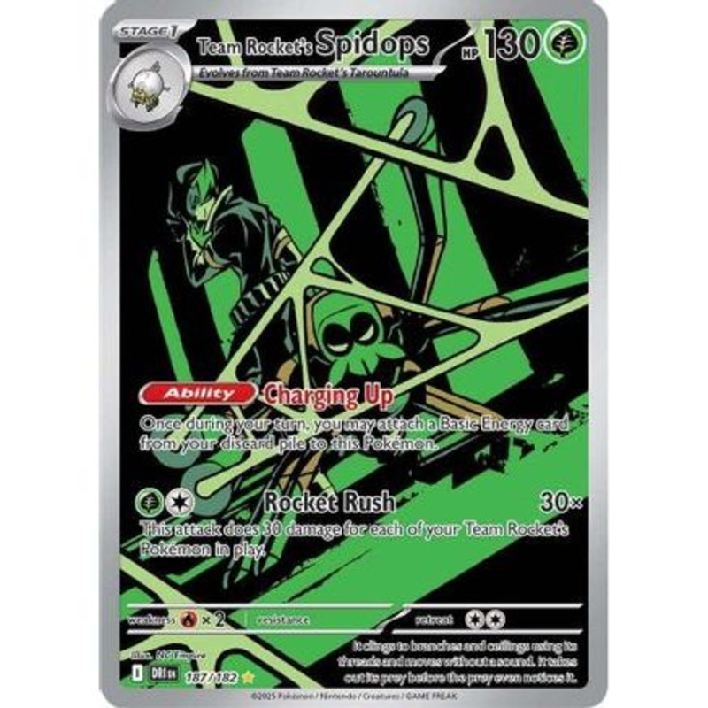 Team Rocket's Spidops - 187/182 187 - SV10 Destined Rivals Holofoil