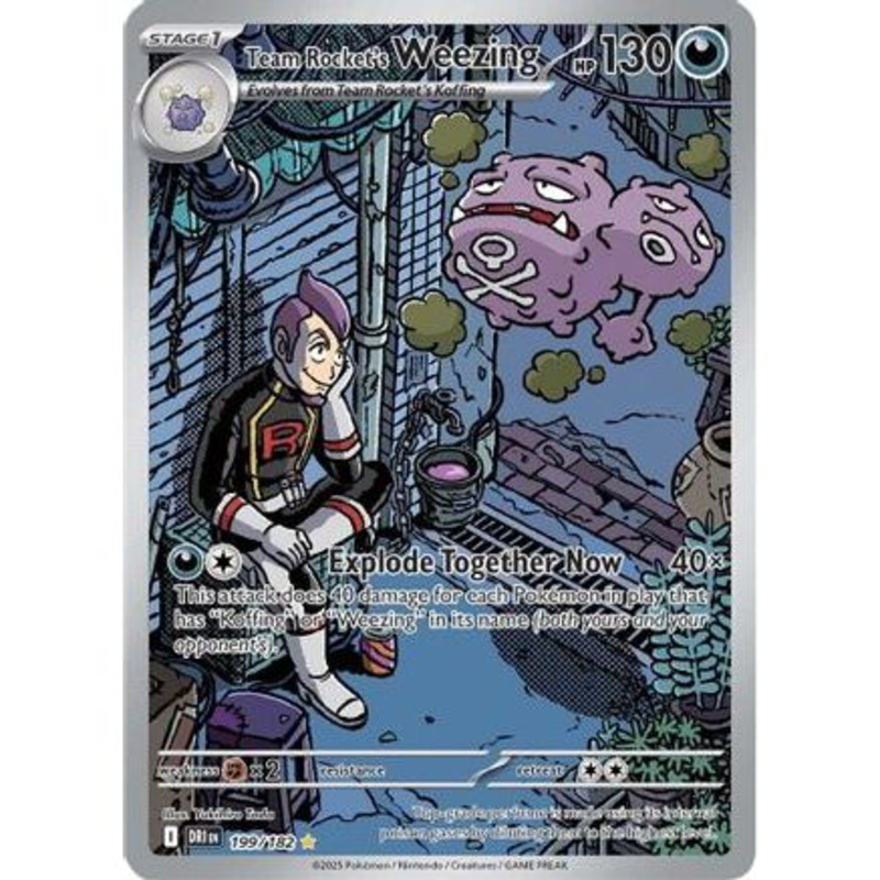 Team Rocket's Weezing - 199/182 199 - SV10 Destined Rivals Holofoil