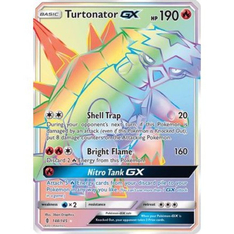 Turtonator GX (Secret) 148/145 - SM  Guardians Rising Holofoil