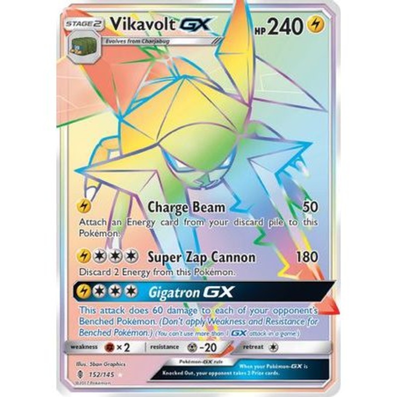 Vikavolt GX (Secret) 152/145 - SM  Guardians Rising Holofoil