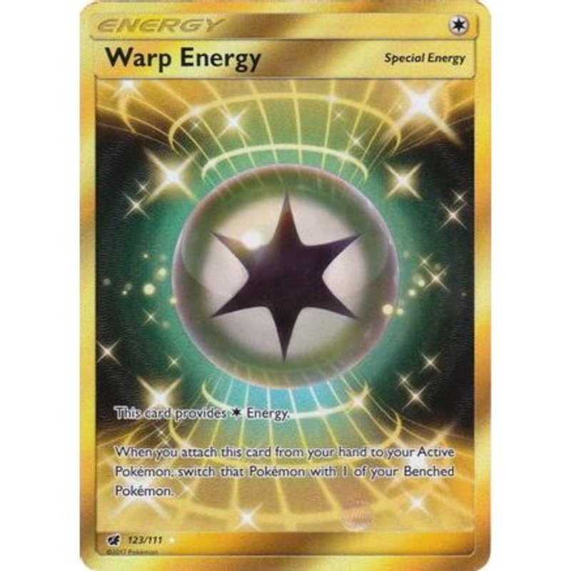 Warp Energy (Secret) 123/111 - SM  Crimson Invasion Holofoil