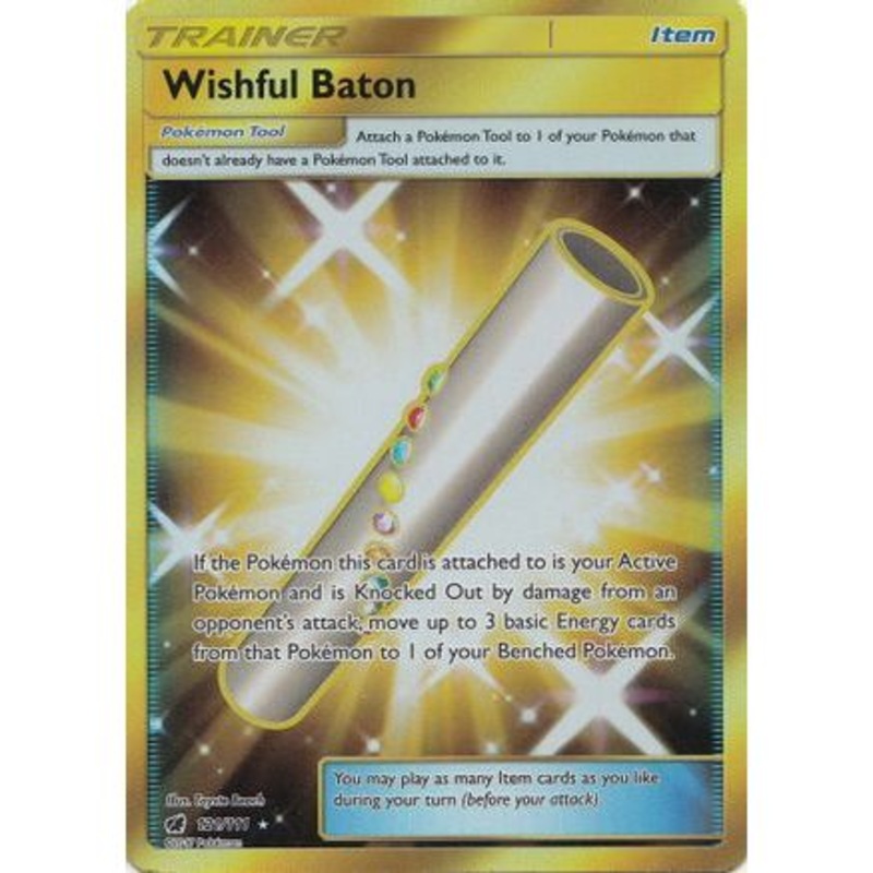 Wishful Baton (Secret) 121/111 - SM  Crimson Invasion Holofoil