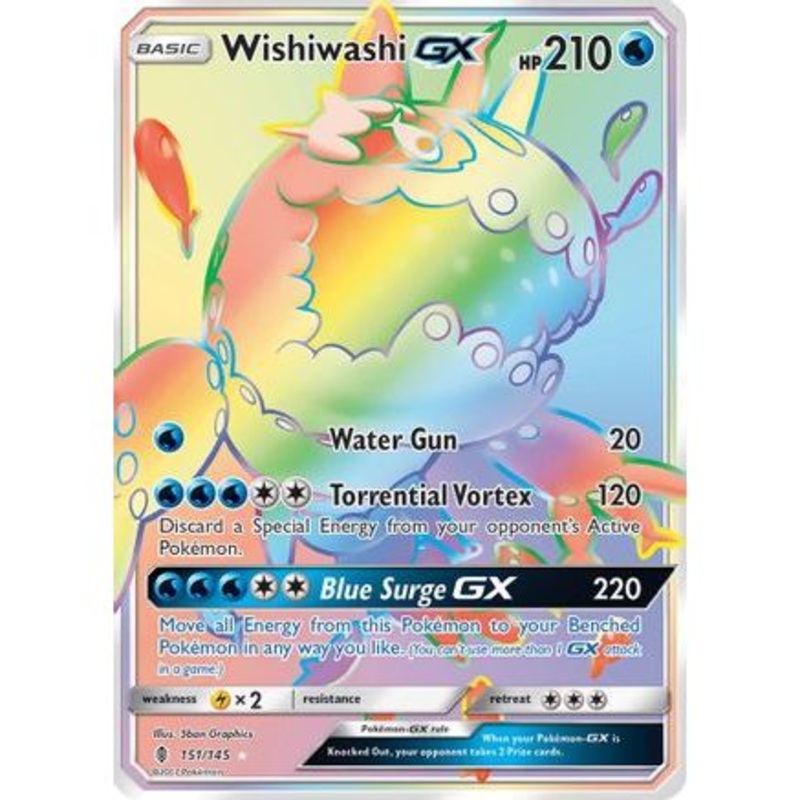 Wishiwashi GX (Secret) 151/145 - SM  Guardians Rising Holofoil