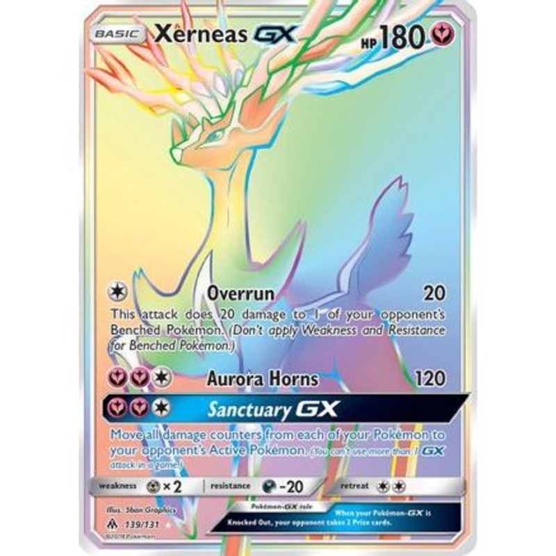 Xerneas GX (Secret) 139/131 - SM  Forbidden Light Holofoil