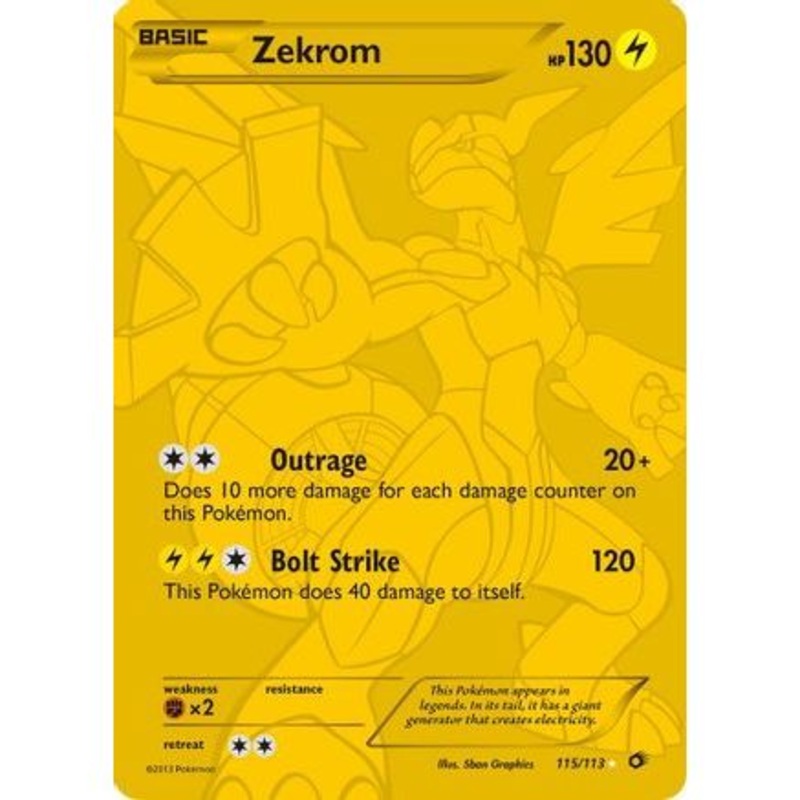 Zekrom (115 Full Art Secret Rare) 115/113 - Legendary Treasures Holofoil