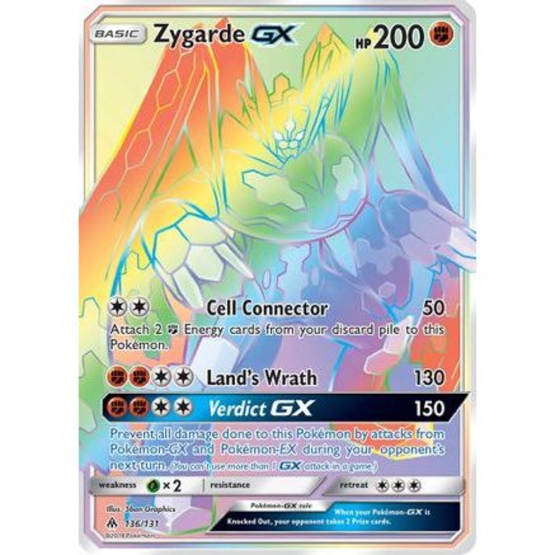 Zygarde GX (Secret) 136/131 - SM  Forbidden Light Holofoil