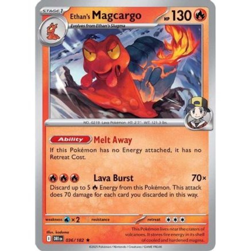 Ethan's Magcargo 36 - SV10 Destined Rivals Reverse Holofoil
