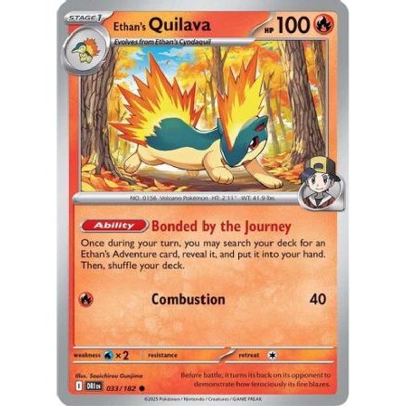 Ethan's Quilava 33 - SV10 Destined Rivals Reverse Holofoil