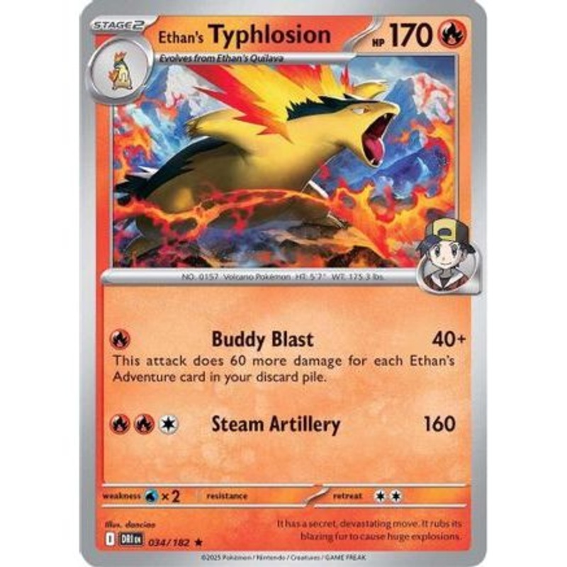 Ethan's Typhlosion 34 - SV10 Destined Rivals Reverse Holofoil