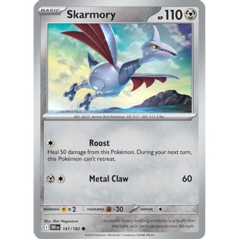 Skarmory 141 - SV10 Destined Rivals Reverse Holofoil