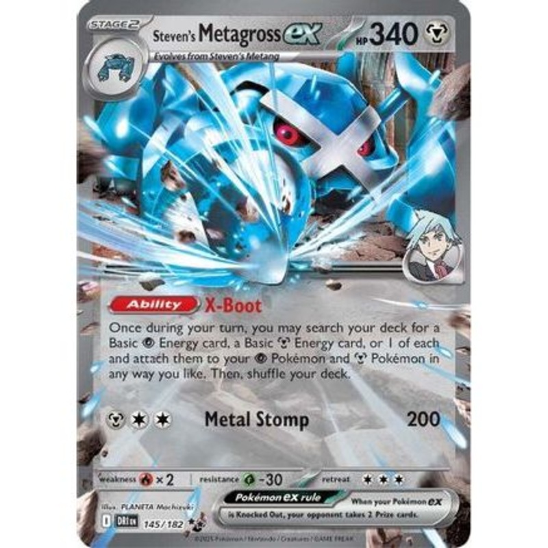 Steven's Metagross ex 145 - SV10 Destined Rivals Holofoil