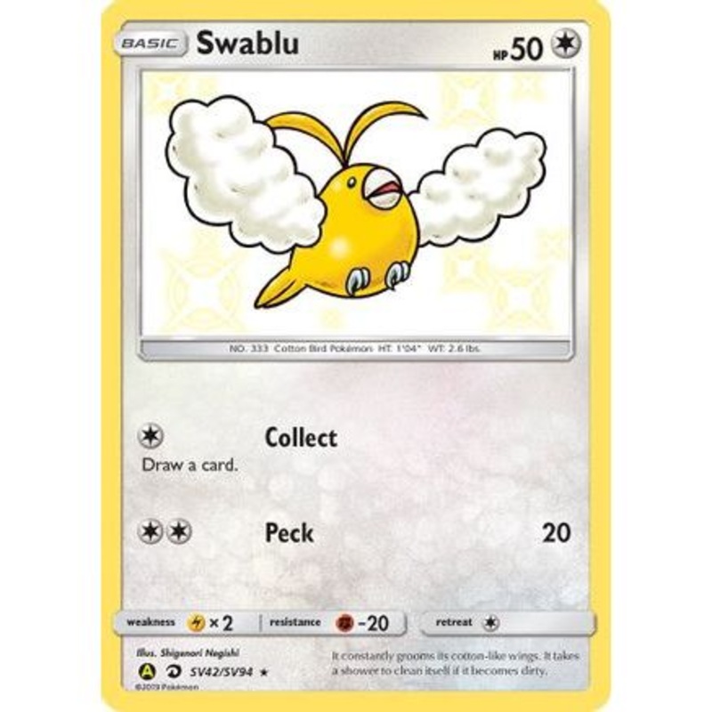 Swablu SV42/94 - Hidden Fates Shiny Vault Holofoil
