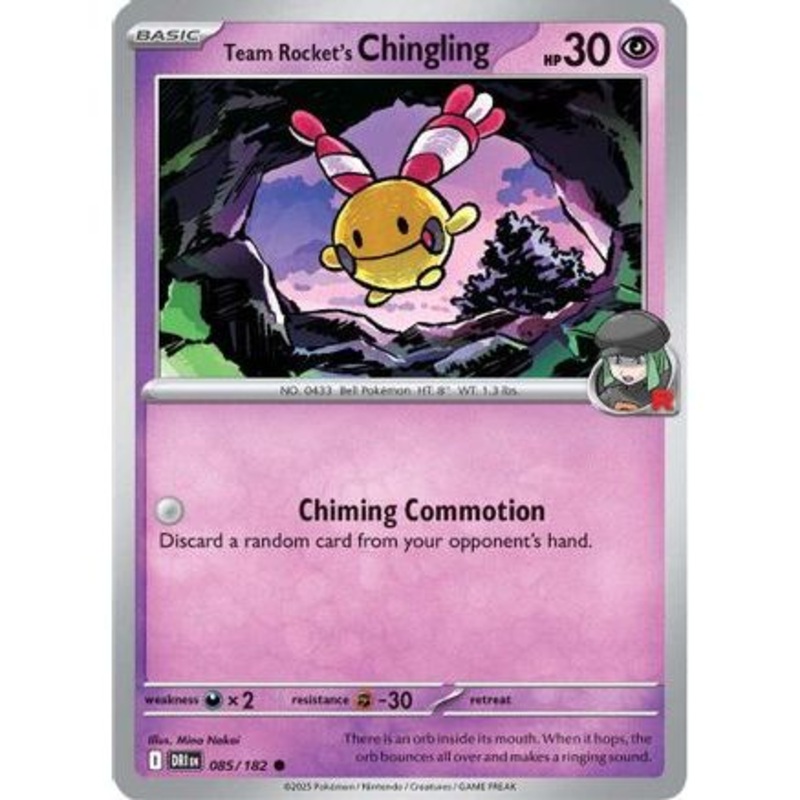 Team Rocket's Chingling 85 - SV10 Destined Rivals Reverse Holofoil
