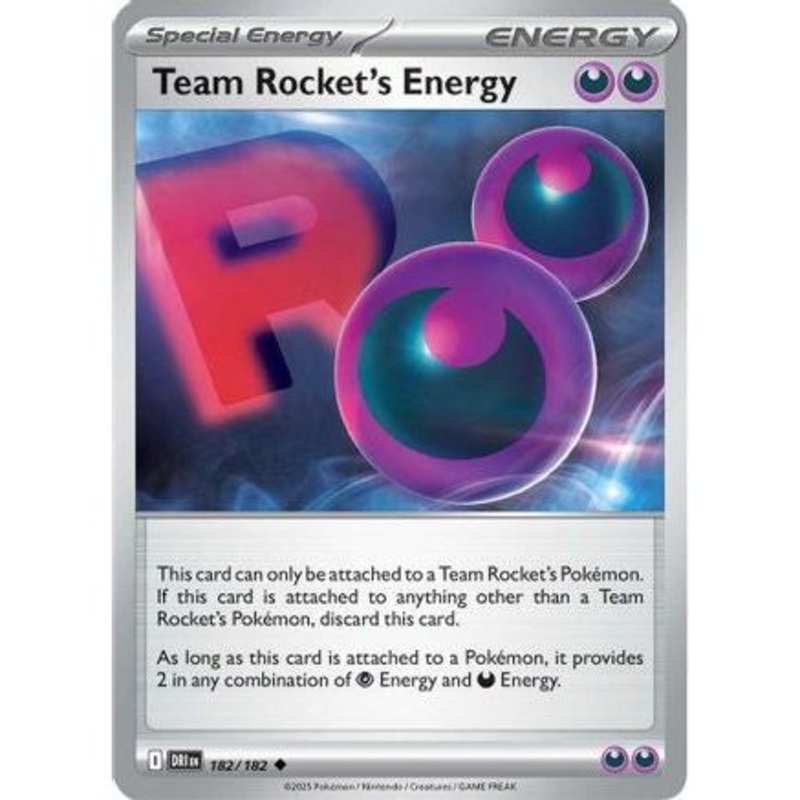 Team Rocket's Energy 182 - SV10 Destined Rivals Reverse Holofoil