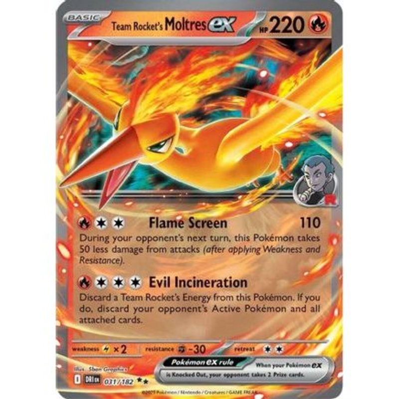 Team Rocket's Moltres ex 31 - SV10 Destined Rivals Holofoil