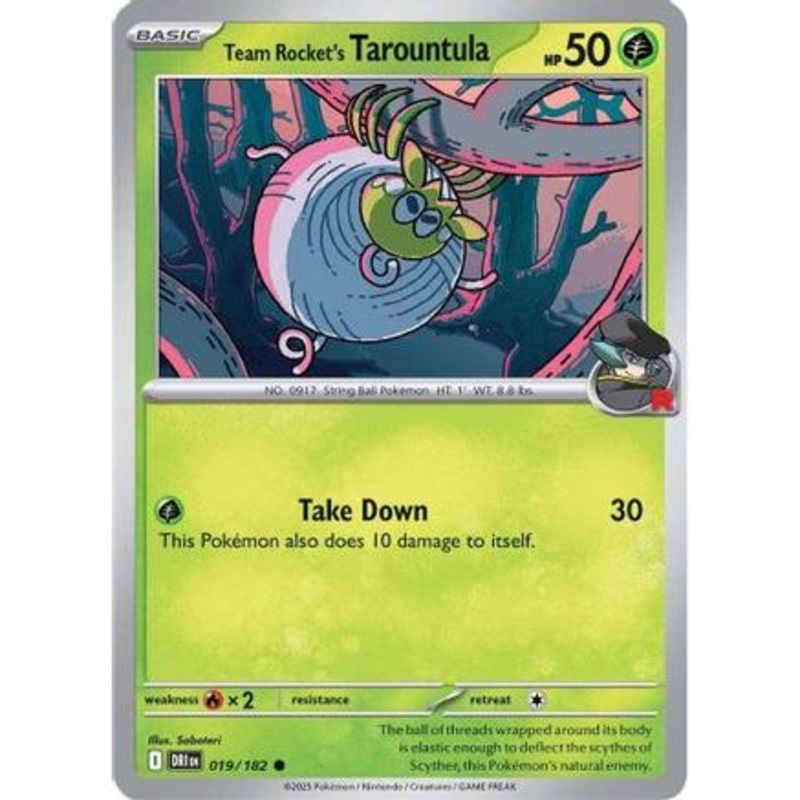 Team Rocket's Tarountula 19 - SV10 Destined Rivals