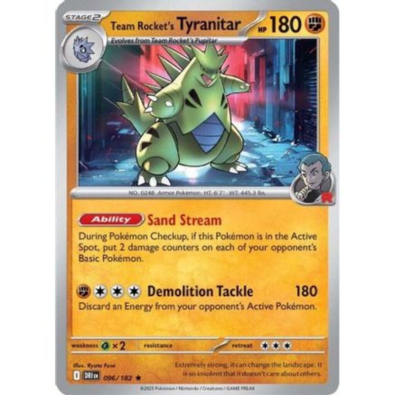 Team Rocket's Tyranitar 96 - SV10 Destined Rivals