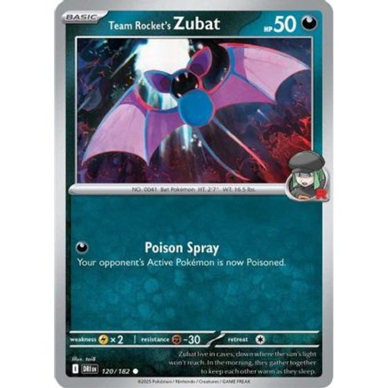 Team Rocket's Zubat 120 - SV10 Destined Rivals Reverse Holofoil