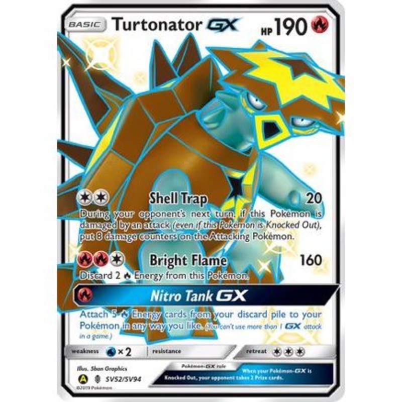 Turtonator GX SV52/94 - Hidden Fates Shiny Vault Holofoil