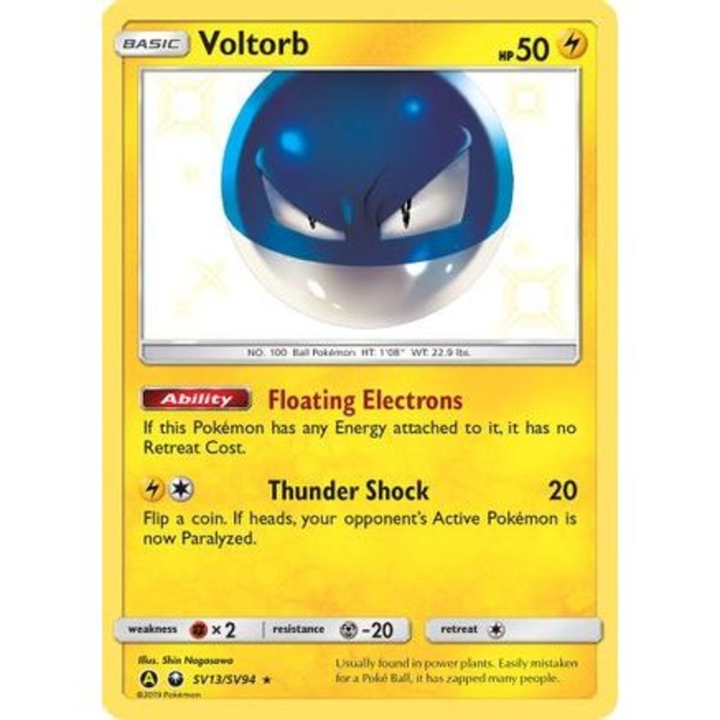 Voltorb SV13/94 - Hidden Fates Shiny Vault Holofoil