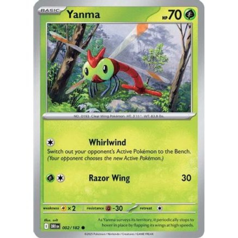 Yanma - 002/182 2 - SV10 Destined Rivals Reverse Holofoil