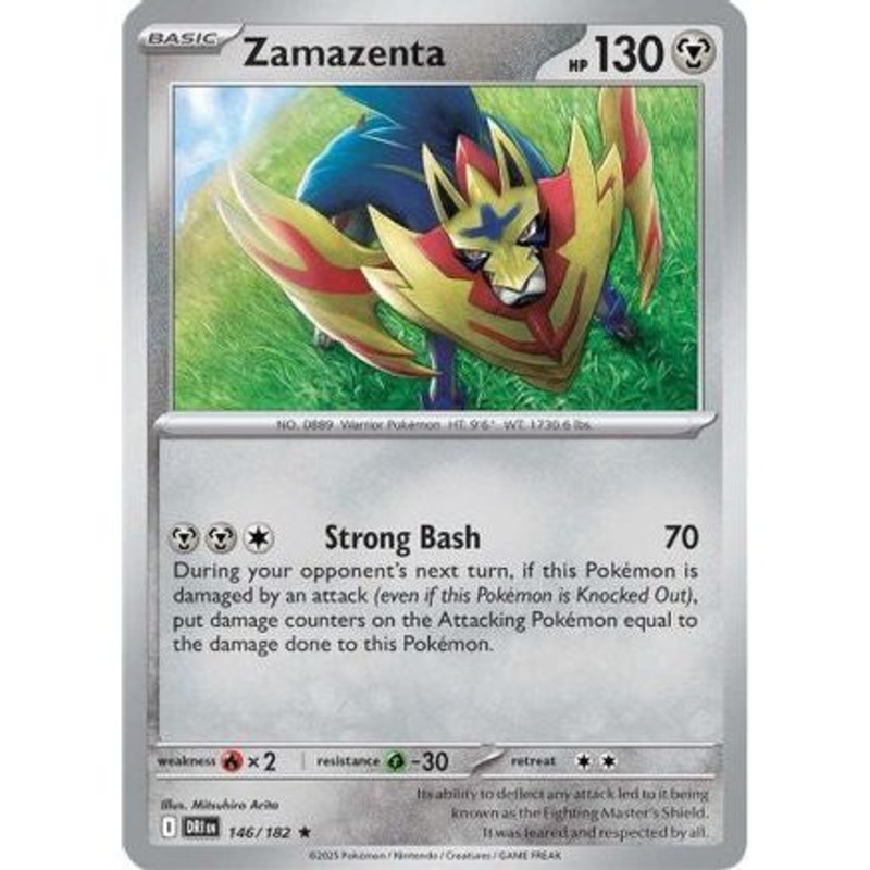 Zamazenta - 146/182 146 - SV10 Destined Rivals Reverse Holofoil