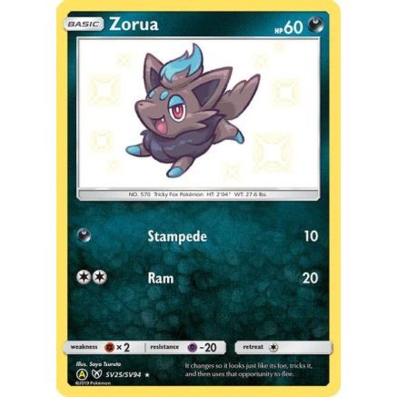 Zorua SV25/94 - Hidden Fates Shiny Vault Holofoil