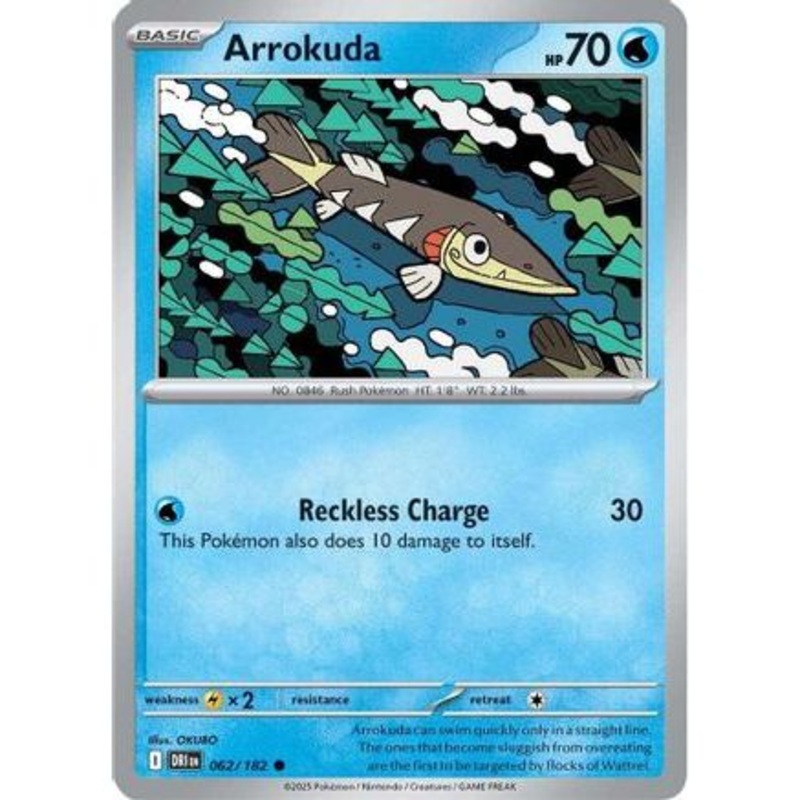 Arrokuda 62 - SV10 Destined Rivals Reverse Holofoil