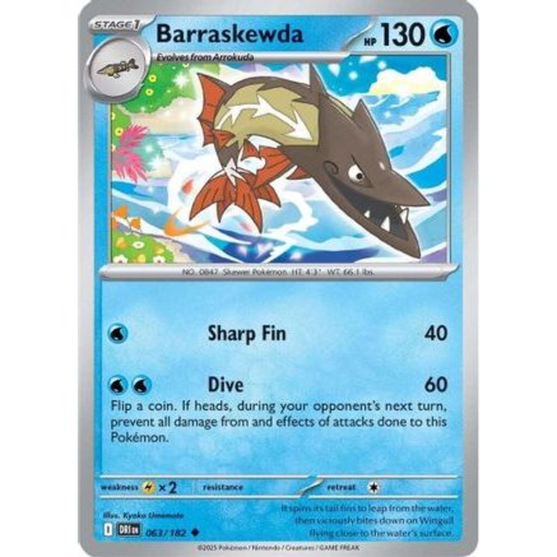 Barraskewda 63 - SV10 Destined Rivals Reverse Holofoil