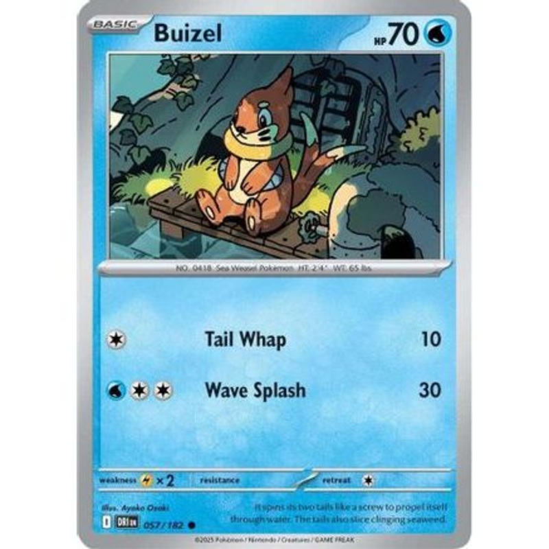 Buizel 57 - SV10 Destined Rivals Reverse Holofoil