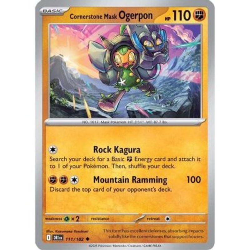 Cornerstone Mask Ogerpon 111 - SV10 Destined Rivals
