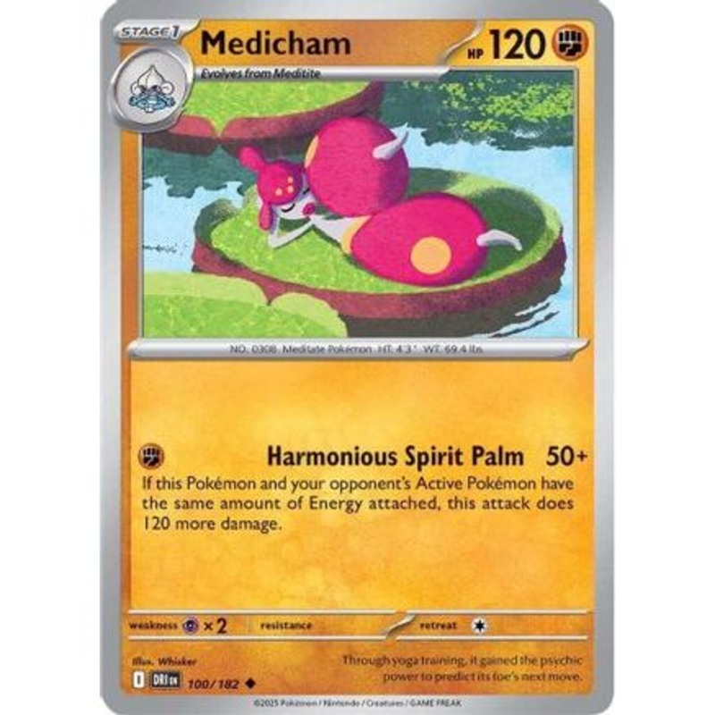 Medicham 100 - SV10 Destined Rivals Reverse Holofoil
