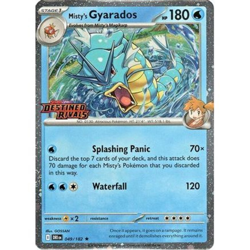 Misty's Gyarados (Prerelease) 49 - SV10 Destined Rivals Holofoil