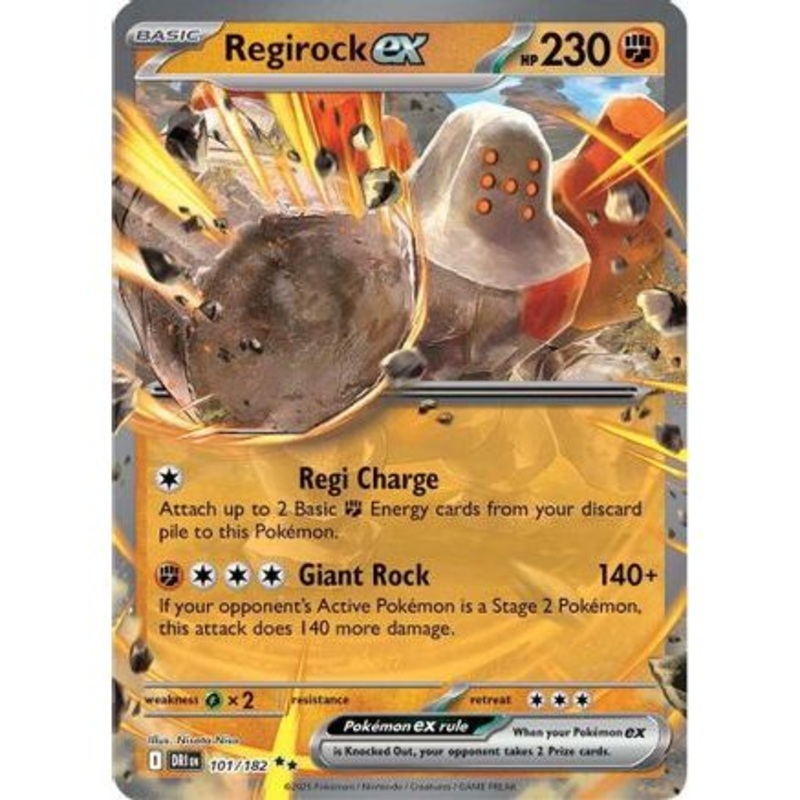 Regirock ex - 101/182 101 - SV10 Destined Rivals Holofoil