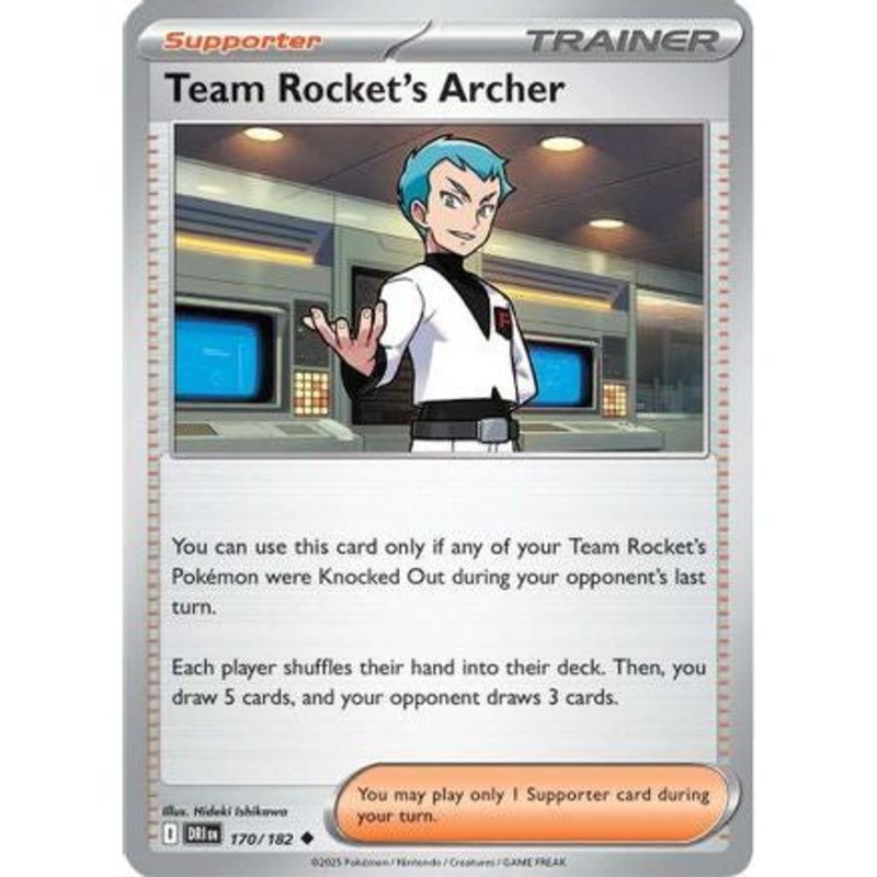 Team Rocket's Archer - 170/182 170 - SV10 Destined Rivals Reverse Holofoil