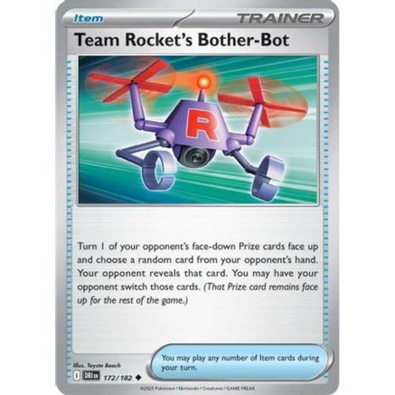 Team Rocket's Bother-Bot 172 - SV10 Destined Rivals Reverse Holofoil