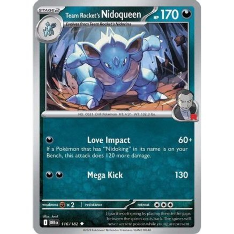 Team Rocket's Nidoqueen 116 - SV10 Destined Rivals Reverse Holofoil