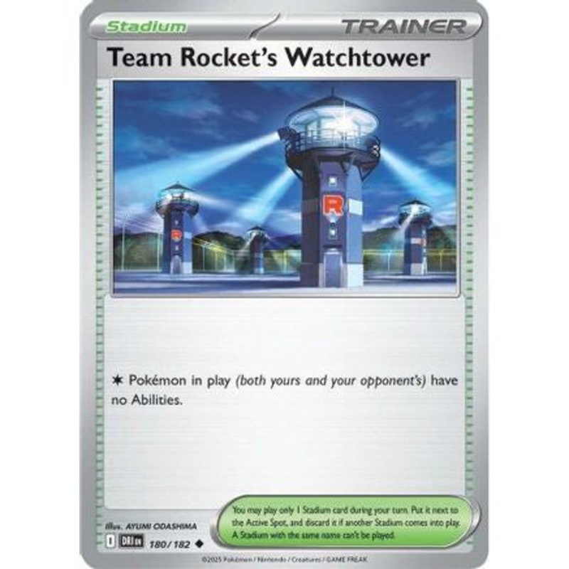 Team Rocket's Watchtower 180 - SV10 Destined Rivals Reverse Holofoil