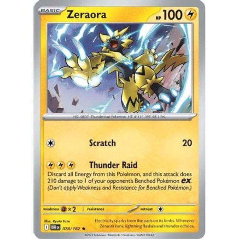 Zeraora 78 - SV10 Destined Rivals Reverse Holofoil