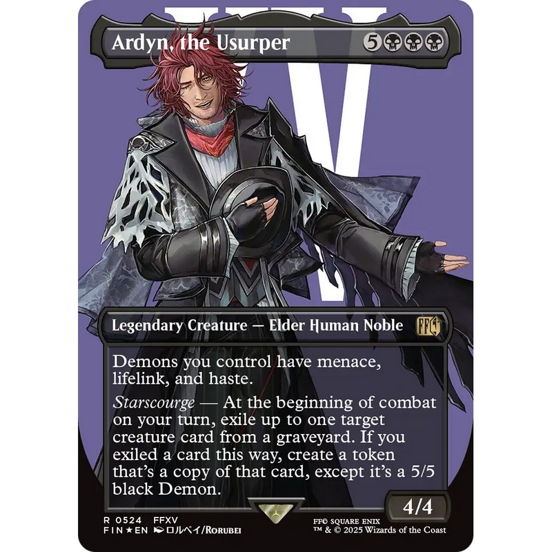 Ardyn, the Usurper (Borderless) (Surge Foil) (0524) (FIN-524) - FINAL FANTASY (Borderless) Foil