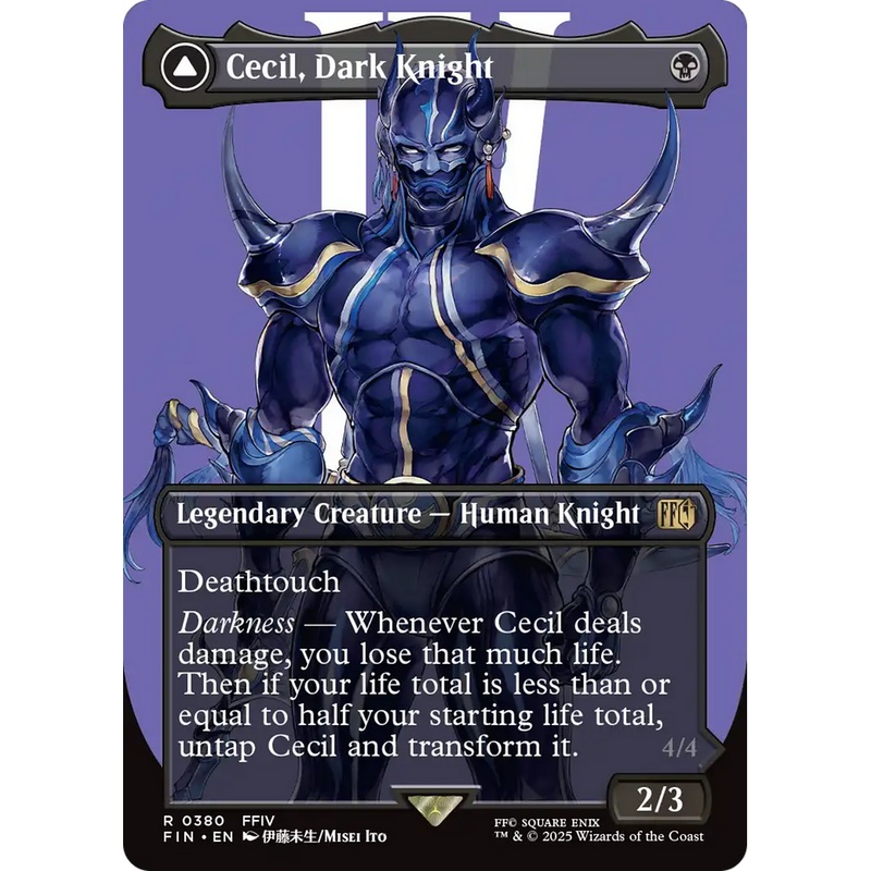 Cecil, Dark Knight (Borderless) (FIN-380) - FINAL FANTASY (Borderless) Foil