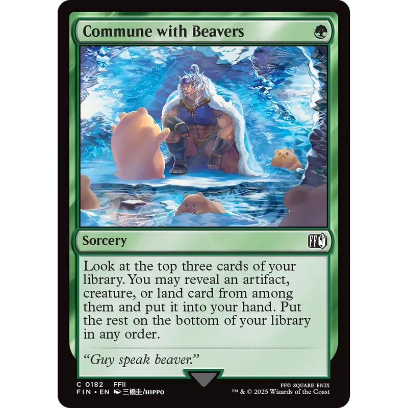 Commune with Beavers (FIN-182) - FINAL FANTASY Foil